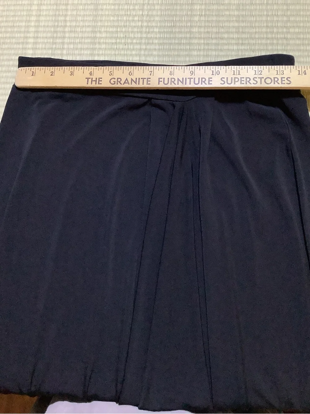 Michael Kors Black Asymmetrical Drape Midi Skirt Women’s Small